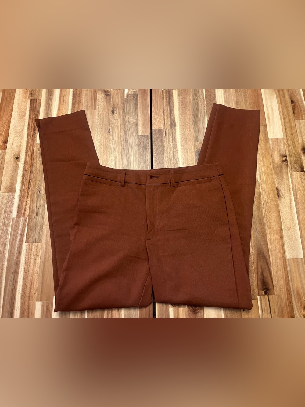 Mango Work Pants in Rust
